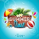 Summer time background palm tree design 1314 262