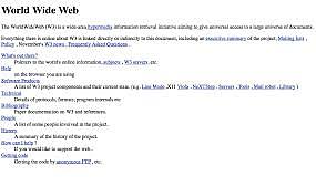 Første internettside