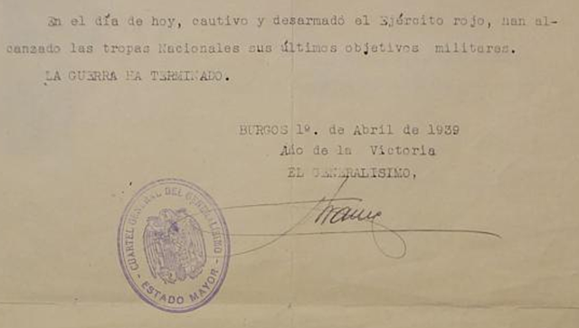 Fí de la Guerra Civil