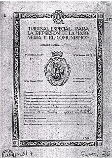 Llei de la repressió del Comunisme i la Maçoneria