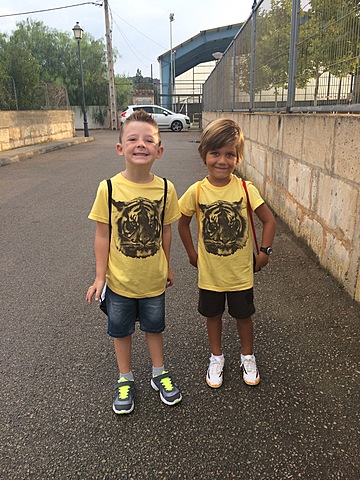 Primer dia d'escola a Son Carrió