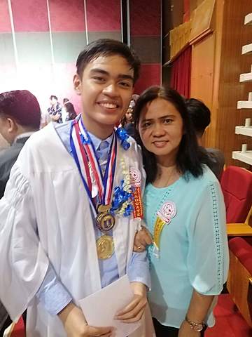 Aldrine graduated Senior High