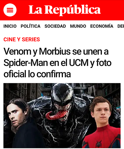 La República confirma crossover de personajes