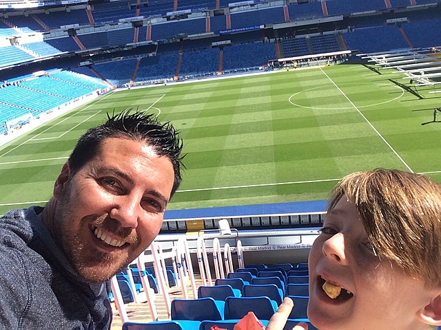 Vaig visitar el camp de futbol del Real Madrid