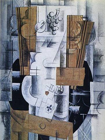 'Bodegón con cartas' de Braque