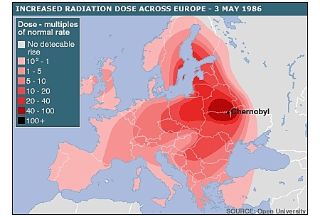 ZONES AFFECTED BY RADIATION