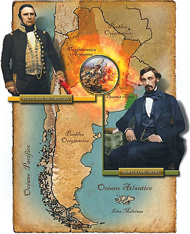 Mitre enfrenta a Urquiza