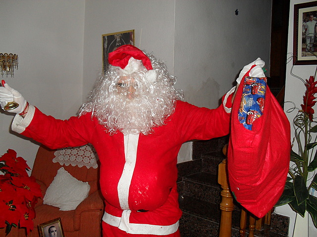 La llegada de Papá Noel a mi casa