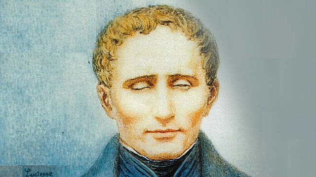 Louis Braille, inventó el Braille, sistema de escritura táctil pensado para personas ciegas