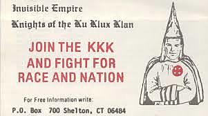 Formation of  the Klu Klux Klan (KKK)
