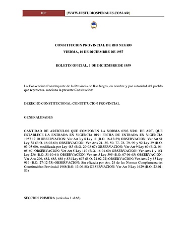Renovación de la constitución federal de Rionegro