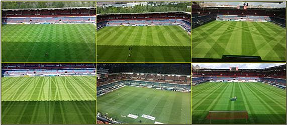 La epoca del cesped natural del Futball