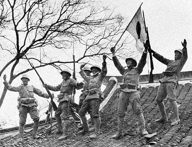 Japan invades China