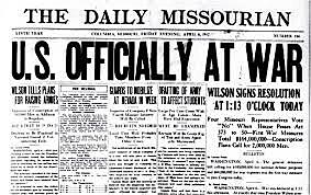 United States declares war on Germany.