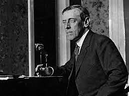 President Woodrow Wilson issues his Fourteen Points.
