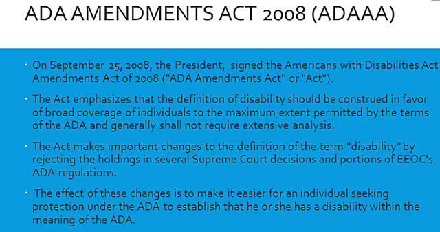 ADA Amendments Act