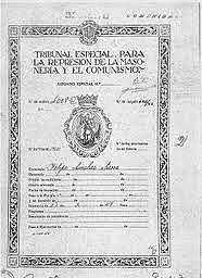 Llei de repressió del Comunisme i la Maçoneria