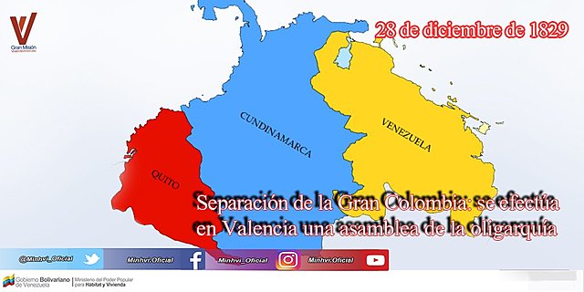 separación y nacimiento de tres  grandes naciones