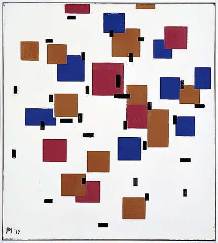 'Composición en color' de Mondrian