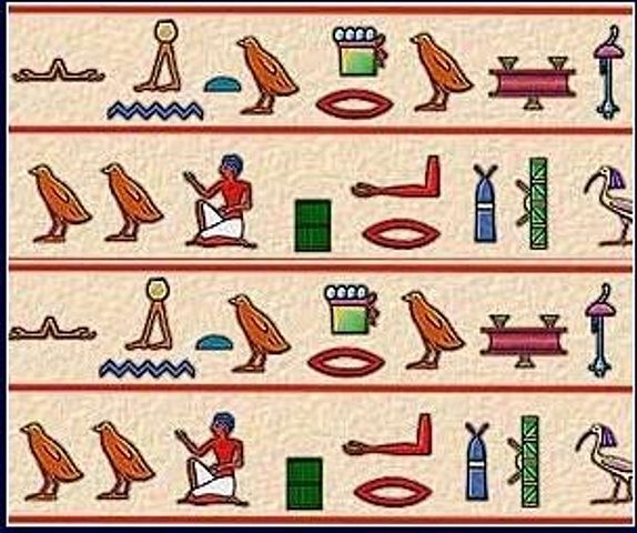 3000 BCE COMUNICACIÓN POR GEROGLIFICOS