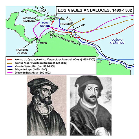 Rodrigo de Bastidas conoce la Bahía de Cartagena