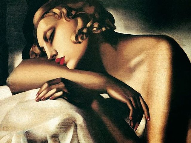 'La durmiente' de Tamara de Lempicka
