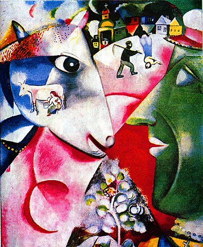 'Yo y mi aldea' de Chagall