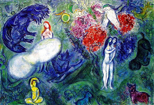 'Adán y Eva' de Chagall