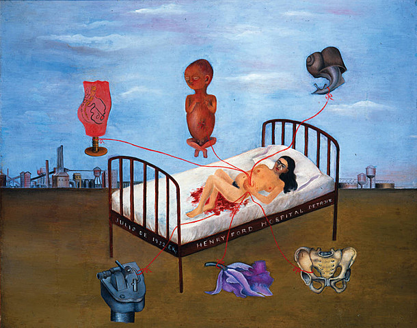 'Hospital Henry Ford' de Frida Kahlo