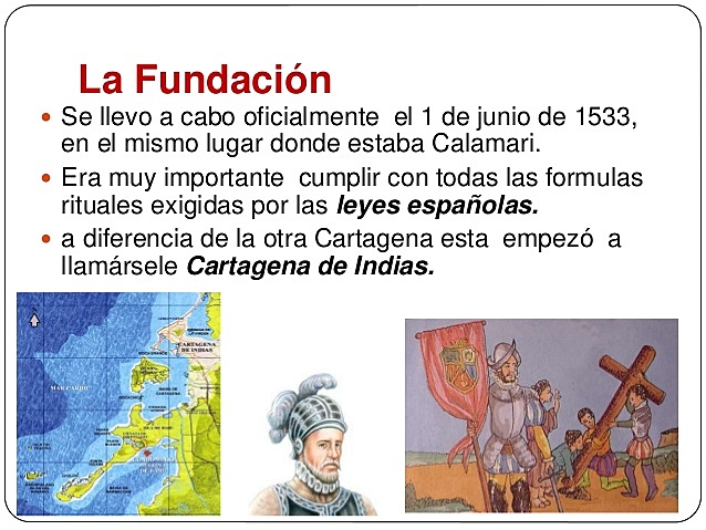 Carta legal de nacimiento a Cartagena de Indias