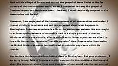 Martin Luther King Jr.'s "Letters from a Birmingham Jail"