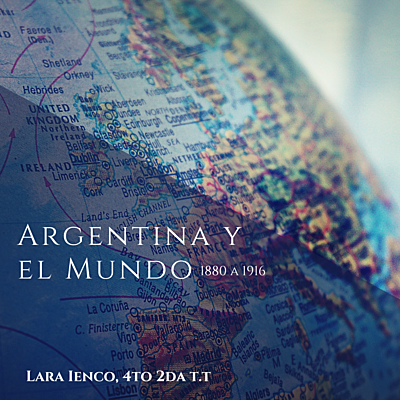 Timeline: Argentina y el Mundo. Desde 1880 a 1916