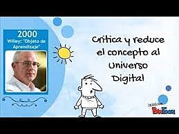 Década Merrill, (1998) usó la frase “Objeto de Conocimiento”