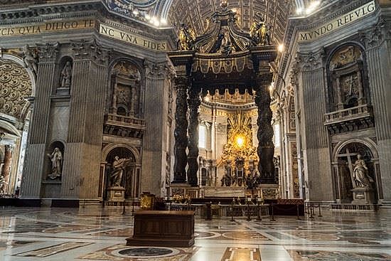 Realizzazione del Baldacchino della basilica di San Pietro