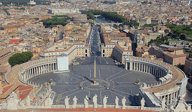 Realizzazione del colonnato di San Pietro