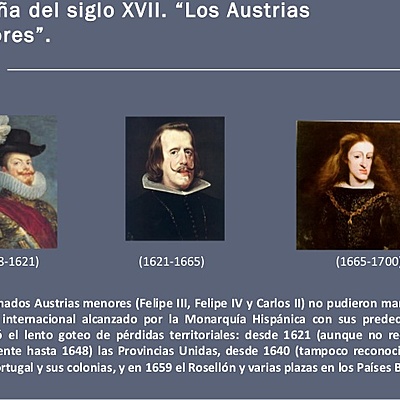 Timeline: Els Austries Menors S.XVII