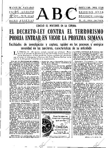 Ley Antiterrorista y últimas ejecuciones del régimen