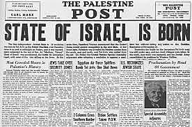Proclamation de l'état d'Israël