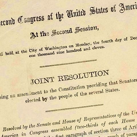 17th amendment ratified