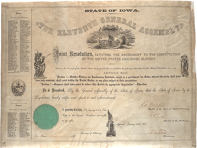 Ratification of the Thirteenth Amendment