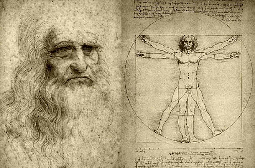 La creació de l'Home de Vitruvi de Leonardo da Vinci