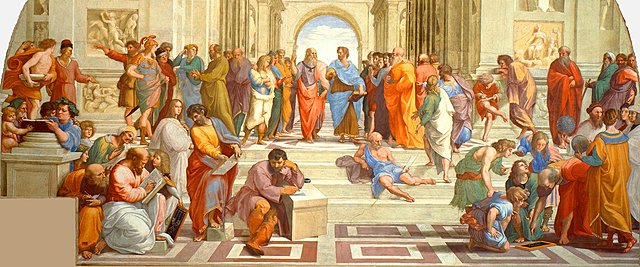 Raffaello Sanzio pinta l'Escola d'Atenes