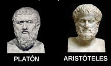 Platón y Aristóteles.