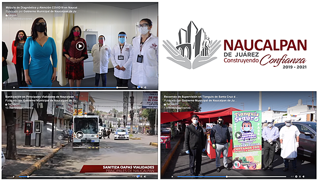 -Recorrido de Supervisión en Tianguis de Santa Cruz del Monte -Sanitización en Principales Vialidades de Naucalpan -Módulo de Diagnóstico y Atención COVID19 en Naucalpan