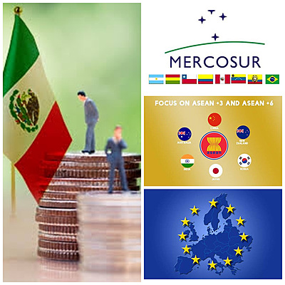 Timeline: TLCAN, MERCOSUR, UNIÓN EUROPEA, ASEAN+3