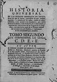 Historia universal de las fuentes minerales de España