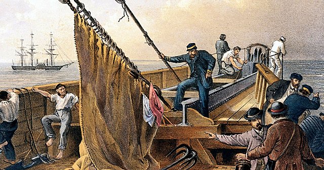 First transatlantic telegraph