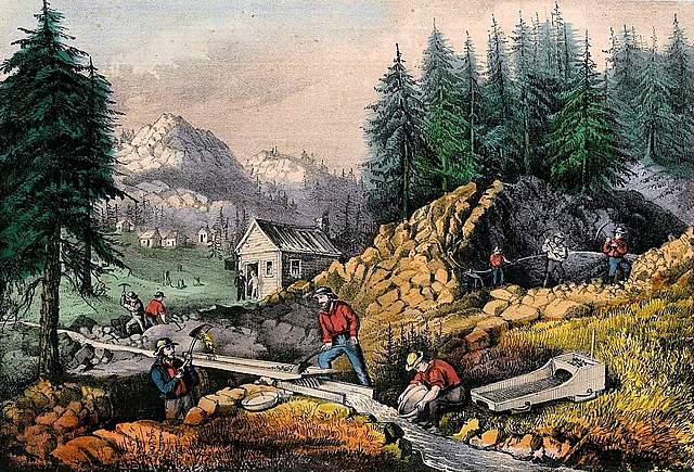 California gold rush begins