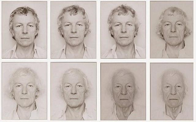 Emélie - projection photo / Roman Opalka- &nbsp;"1965 / 1 - ∞ /"&nbsp;