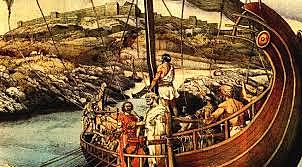 Partenza di Odisseo da Troia